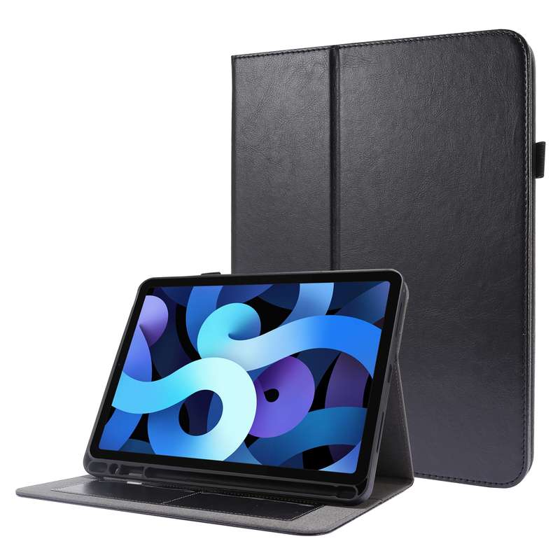 For iPad Pro 12.9 inch (2020) Crazy Horse Texture Horizontal Flip Leather Tablet Case with 2-folding