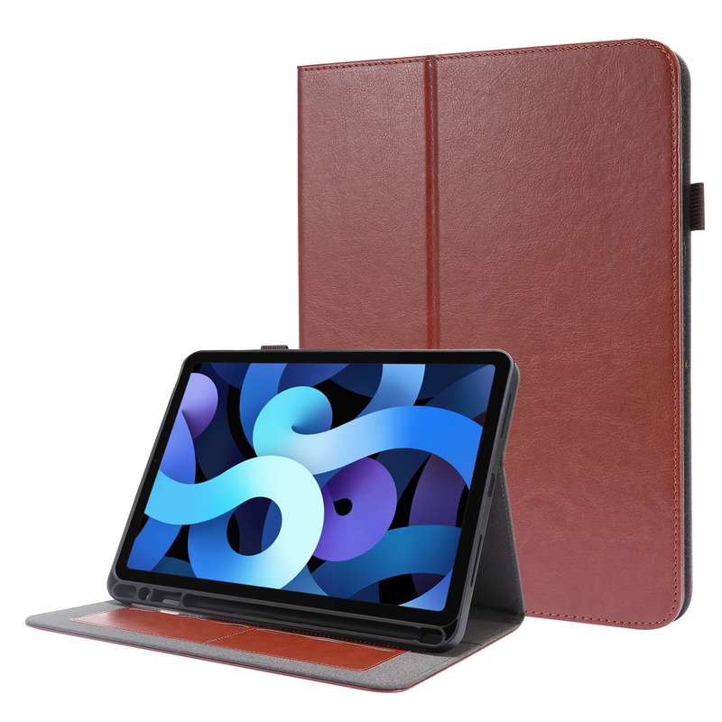 For iPad Pro 12.9 inch (2020) Crazy Horse Texture Horizontal Flip Leather Tablet Case with 2-folding