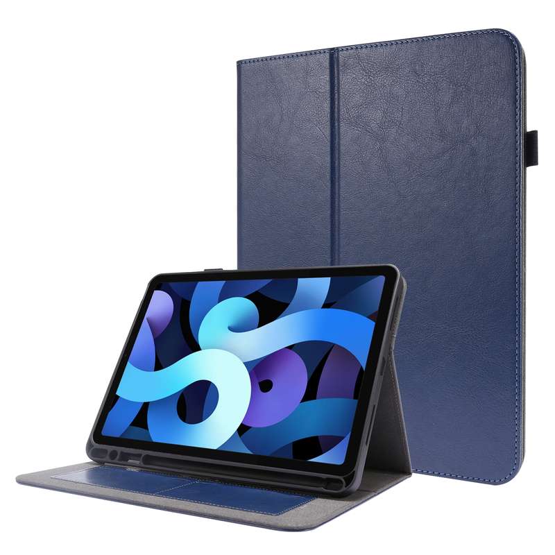 For iPad Pro 12.9 inch (2020) Crazy Horse Texture Horizontal Flip Leather Tablet Case with 2-folding