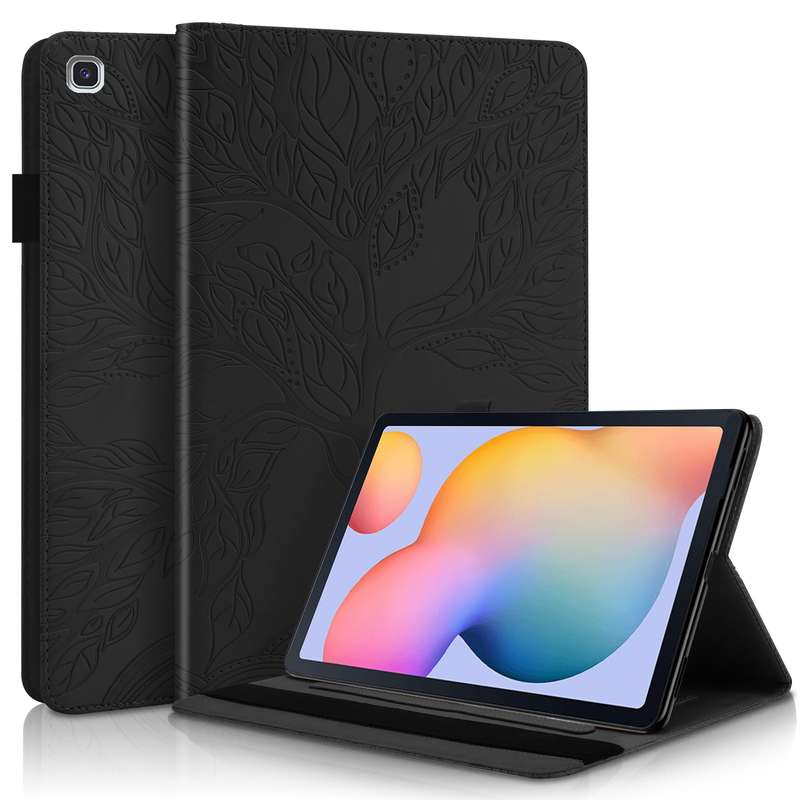For Samsung Galaxy Tab S6 Lite P610 Life Tree Series Horizontal Flip Leather Case with Holder & Card