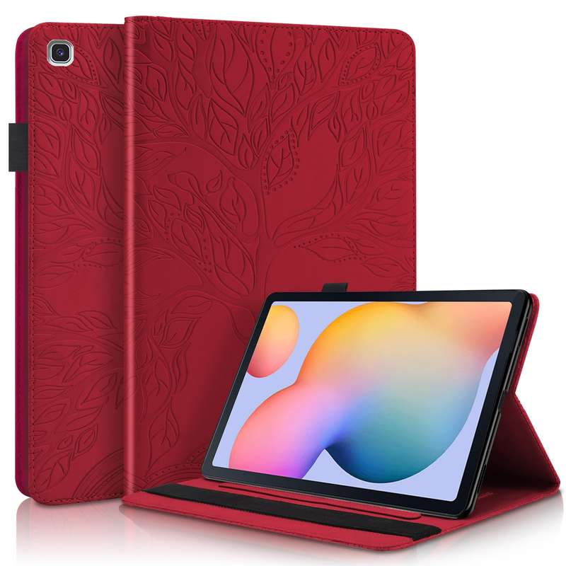 For Samsung Galaxy Tab S6 Lite P610 Life Tree Series Horizontal Flip Leather Case with Holder & Card
