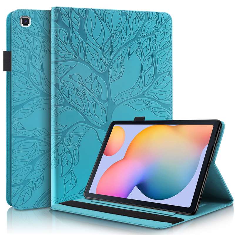 For Samsung Galaxy Tab S6 Lite P610 Life Tree Series Horizontal Flip Leather Case with Holder & Card