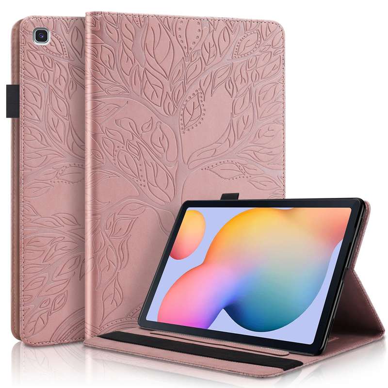 For Samsung Galaxy Tab S6 Lite P610 Life Tree Series Horizontal Flip Leather Case with Holder & Card