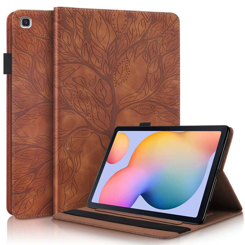 For Samsung Galaxy Tab S6 Lite P610 Life Tree Series Horizontal Flip Leather Case with Holder & Card