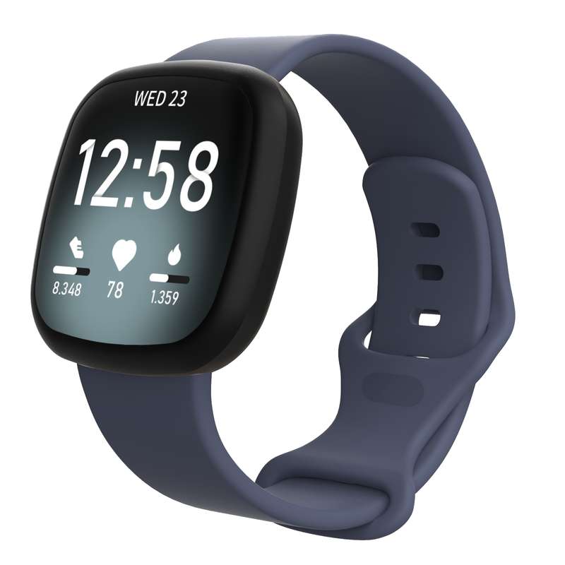 For Fitbit Versa 3 / Sense Silicone Watch Band, Size: S