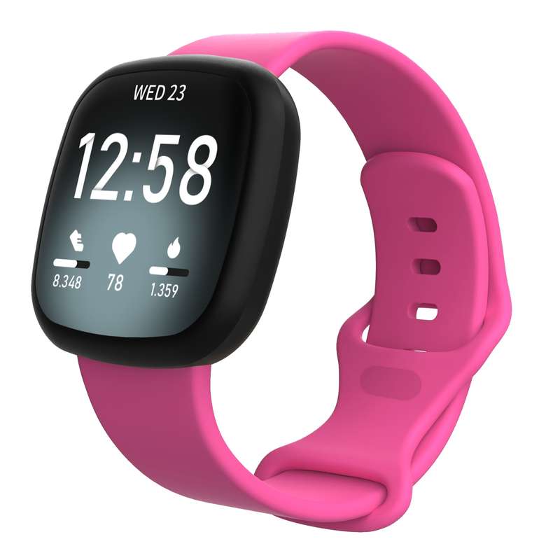 For Fitbit Versa 3 / Sense Silicone Watch Band, Size: S