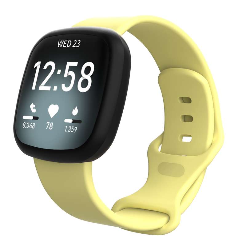 For Fitbit Versa 3 / Sense Silicone Watch Band, Size: S
