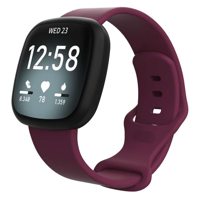For Fitbit Versa 3 / Sense Silicone Watch Band, Size: S