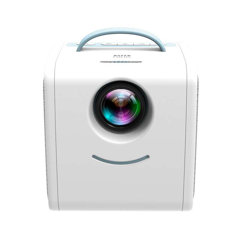 Q2 LED 1080P Mini Portable Projector Children Projector, Plug Type:AU Plug(Blue White)