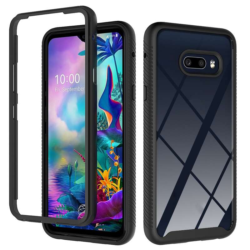 For LG V50S ThinQ 5G / G8X ThinQ Starry Sky Solid Color Series Shockproof PC + TPU Protective Case(L