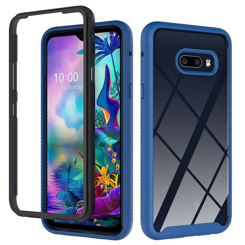 For LG V50S ThinQ 5G / G8X ThinQ Starry Sky Solid Color Series Shockproof PC + TPU Protective Case(L