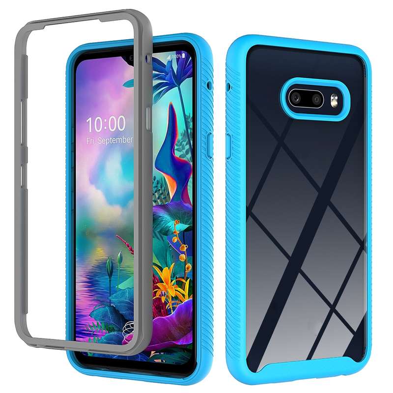 For LG V50S ThinQ 5G / G8X ThinQ Starry Sky Solid Color Series Shockproof PC + TPU Protective Case(L