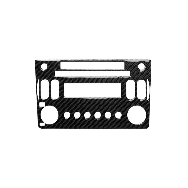 Car Carbon Fiber CD Radio Player Panel Decorative Sticker for Nissan 350z 2006-2009