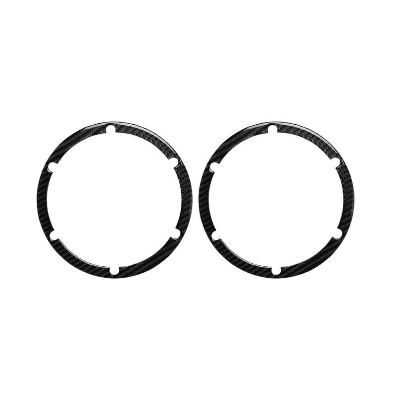 Car Carbon Fiber Rear Horn Ring Decorative Sticker for Nissan 350z 2006-2009