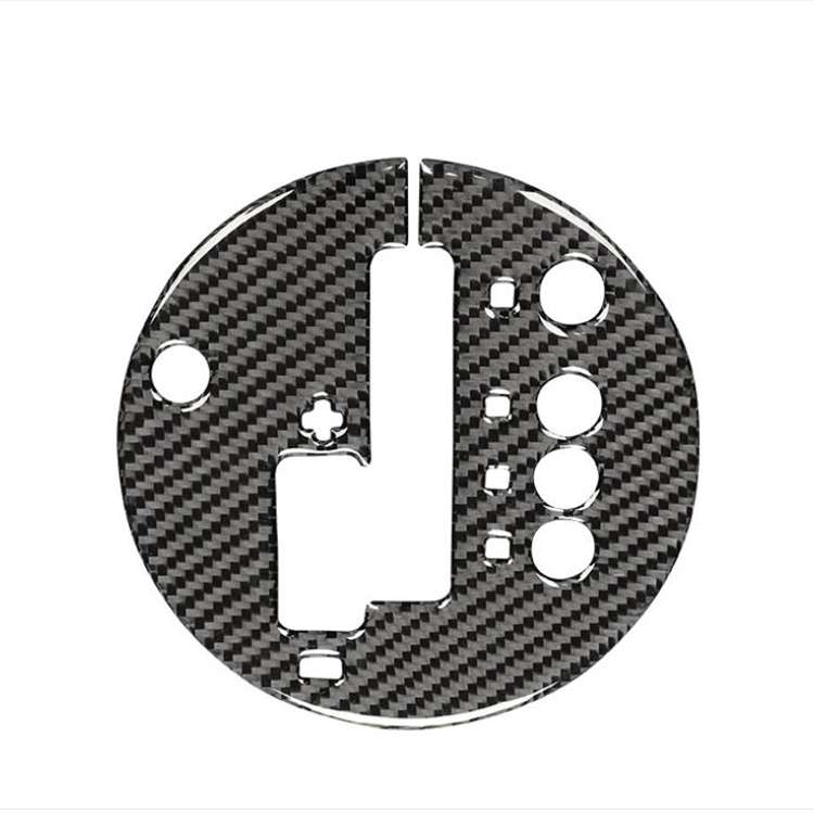 Car Carbon Fiber Gear Automatic Transmission Panel Decorative Sticker for Nissan 350z 2006-2009, Rig