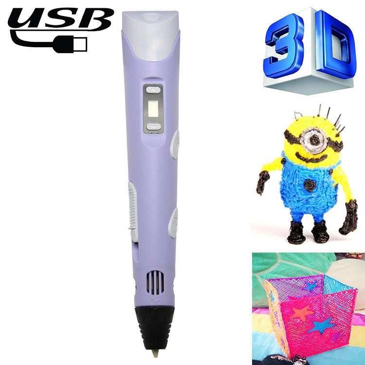 Hand-held 3D Printing Pen, USB Plug(Yellow)