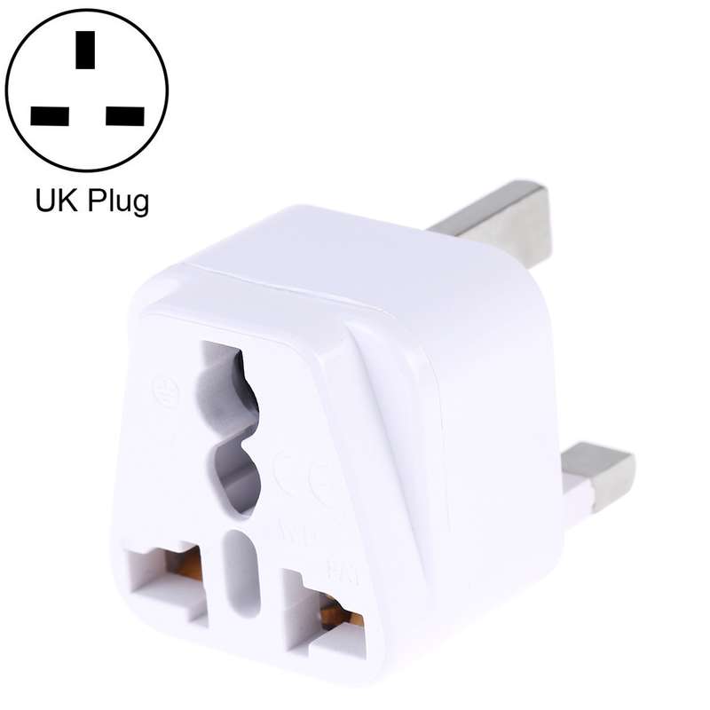 Portable Universal Socket to UK Plug Power Adapter Travel Charger (Black)