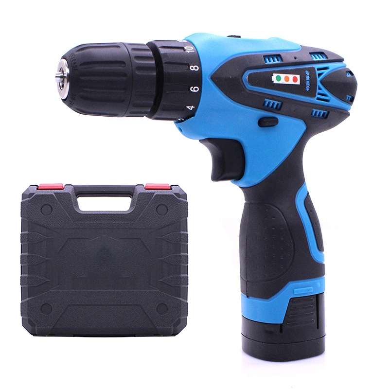 VOTO 16.8V Stepless Speed Regulation Rechargeable Hand Drill Set Electric Drill Power Tools with LED