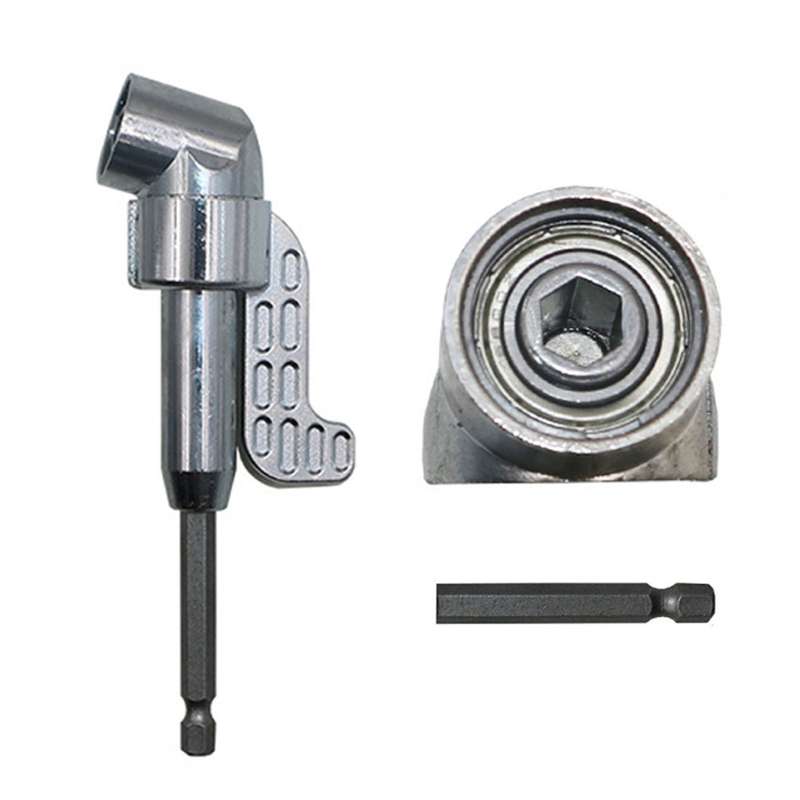 105 Degree Right Angle Drill Driver Bit Extension Power Drill Tool 7mm Hex Magnetic Power Screwdrive