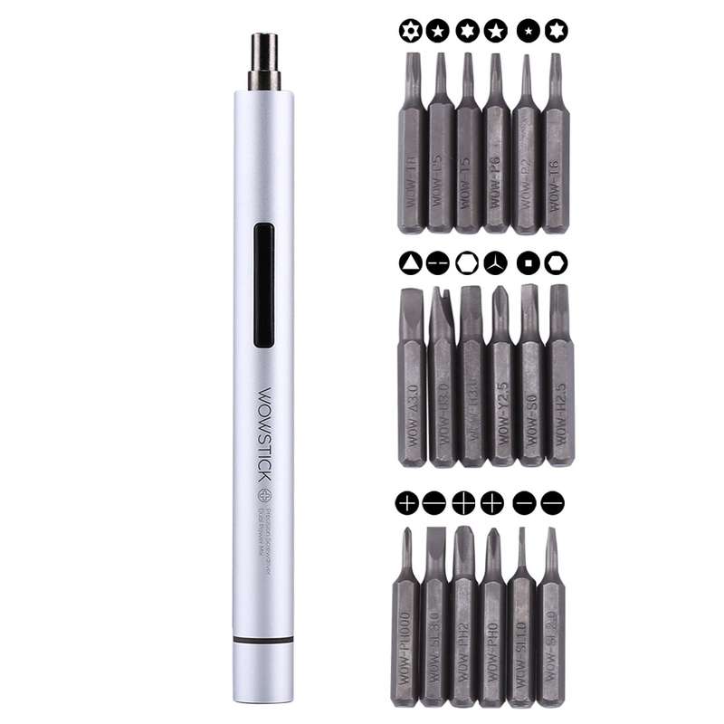 Wowstick 19 in 1 Dual Power Smart Hand Pen Screwdriver Kits Precision Bits Repair Tool for Phones &