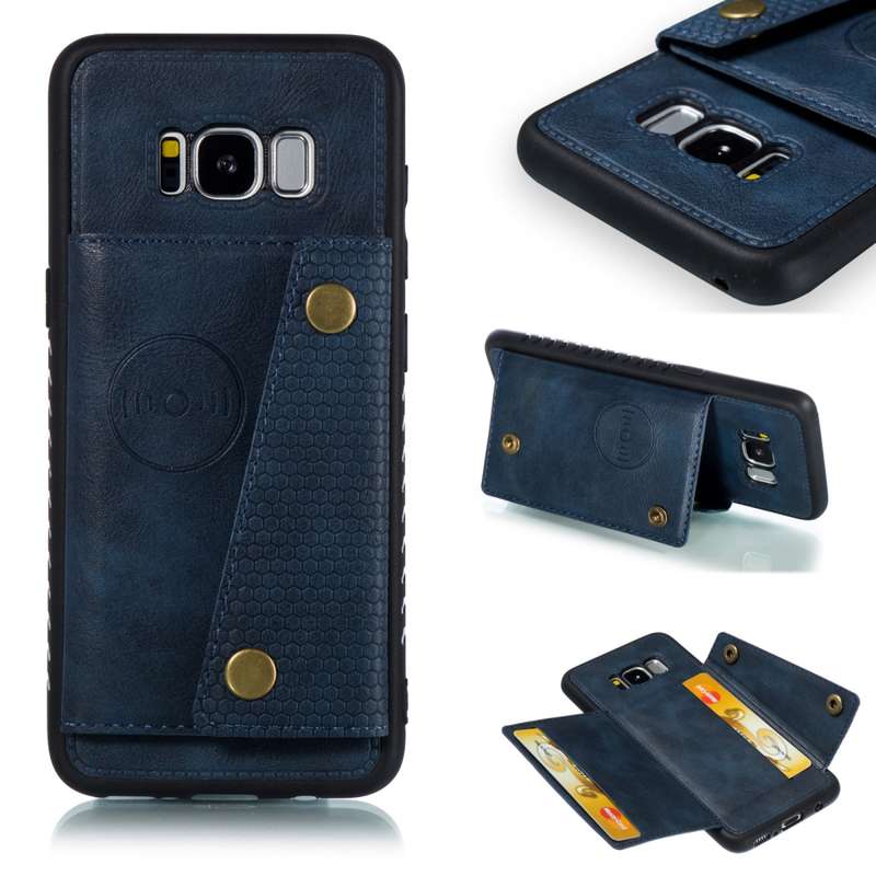 Leather Protective Case For Galaxy S8(Brown)