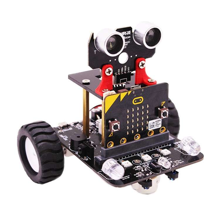 Yahboom Microbit Smart Robot Car Bitbot with IR and APP for Micro:bit V2/V1.5, without Micro:bit V2/