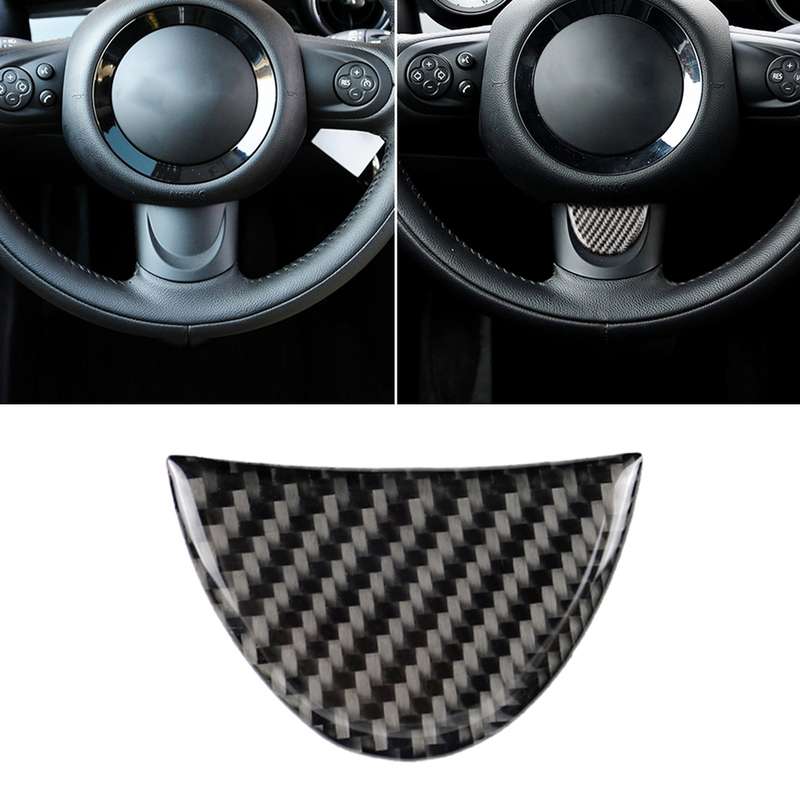 Car Steering Wheel Carbon Fiber Decorative Sticker for BMW Mini R53 / R55 / R57 / R58 / R59 / R60 /