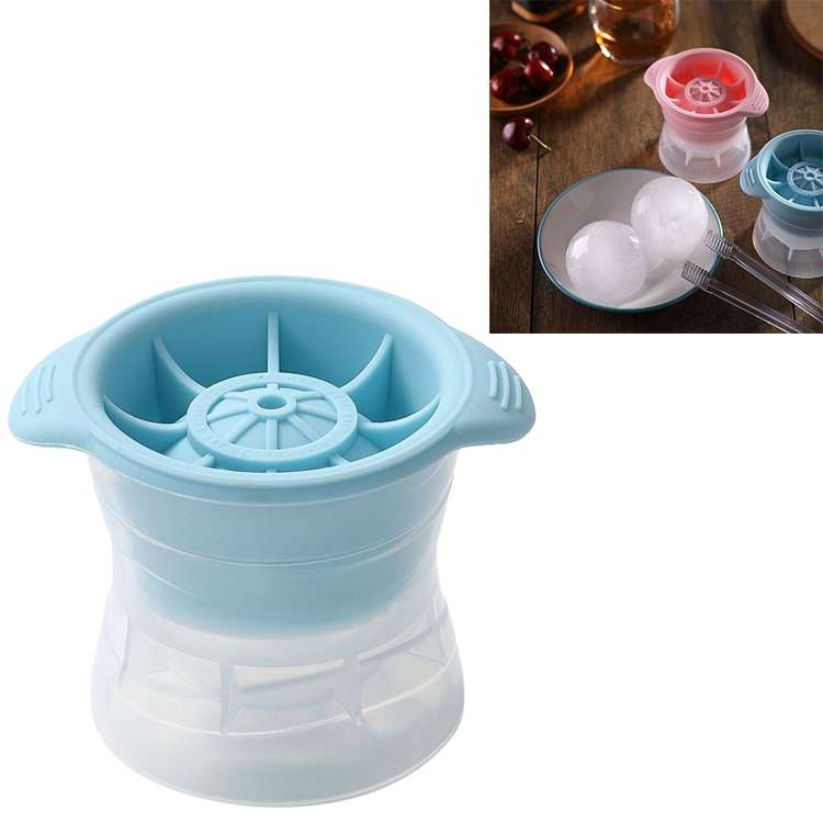 Home Spherical Ice Lattice Whisky Wine Ice Cube Maker Silicone Trays Mold with Cover (Grey)