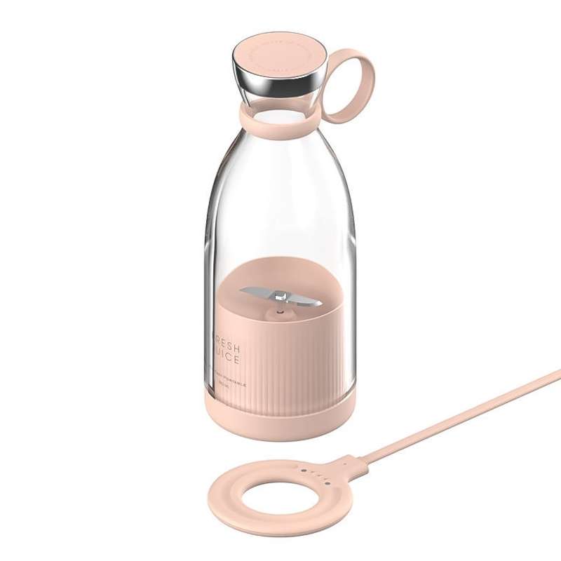 Wireless Charging Outdoor Portable Mini Electric Juicer (White)
