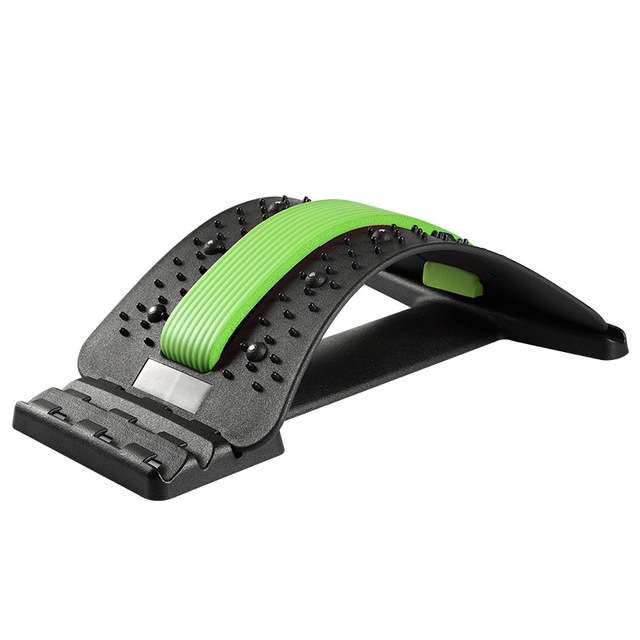 Lumbar Traction Stretching Device Posture Corrector Waist Support Spine Pain Relief Back Massage Str