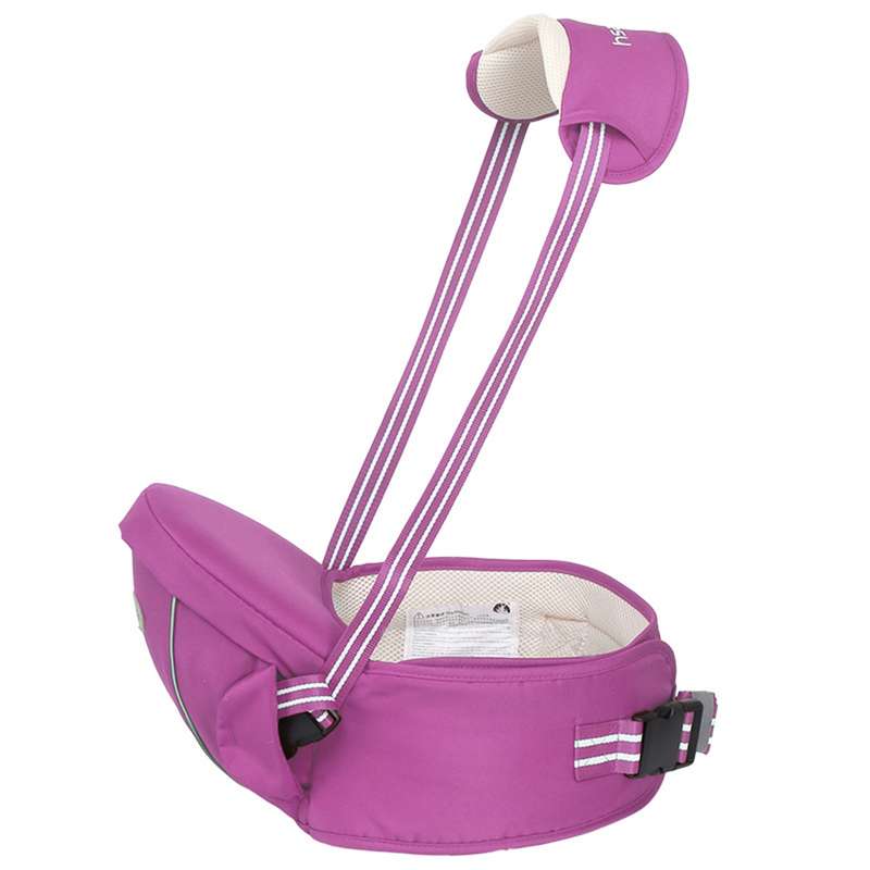 Ergonomic Baby Carrier with Hip Seat for Baby with Reflective Strip for 0-3 Years Old(Coffee)