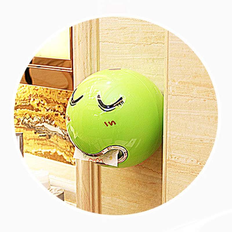 Creative Tryitgo Expressions Pattern Bathroom Waterproof Toilet Paper Tray Tissue Holder, Size: 16.5