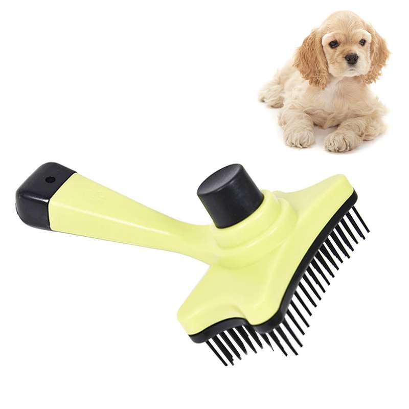 Elite Multi-functional Plastic Grooming Comb Cut Tangles Tool Pet Brushes(Blue)