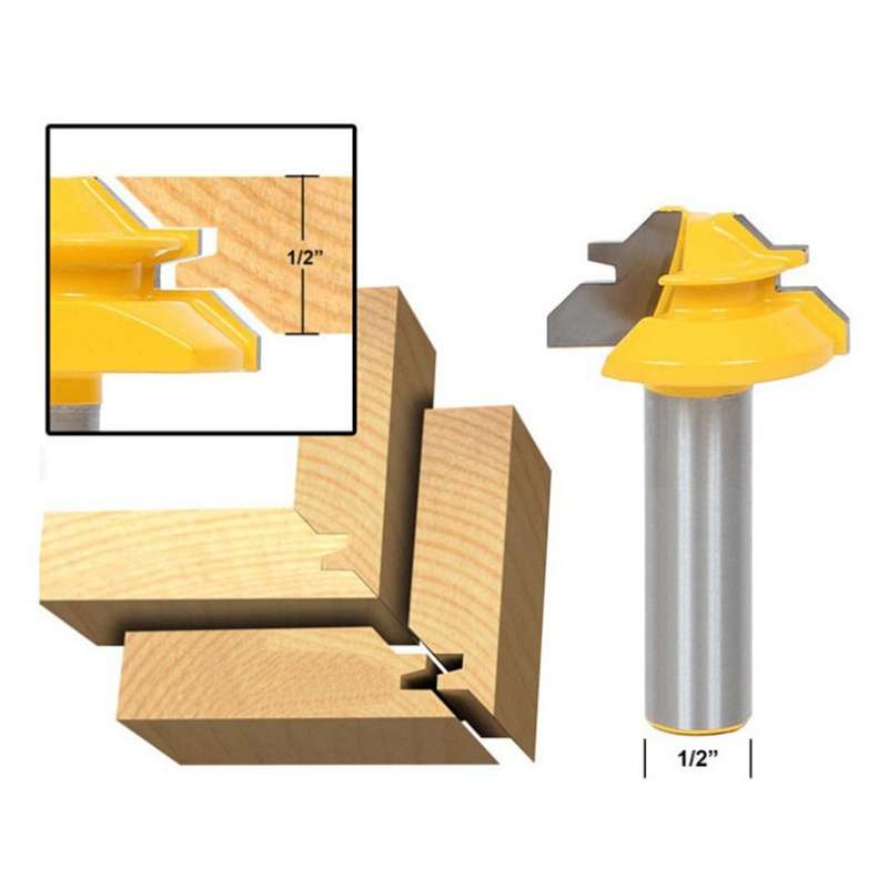 1/2 x 1-3/8 Shank Woodwork 45 Degree Engagement Tenon Cutter Blade Right Angle Accessories Knife Woo