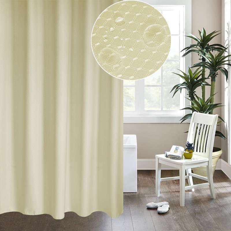 Thickening Waterproof And Mildew Curtain Honeycomb Texture Polyester Cloth Shower Curtain Bathroom C