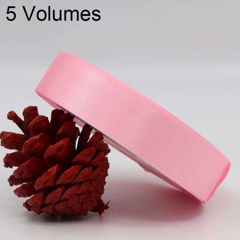 5 Volumes Color Satin Ribbons Handmade DIY Wedding Cake Decoration Holiday Gift Packages , Size: 22m