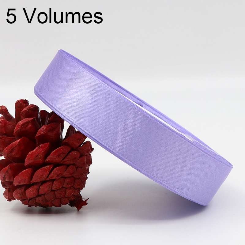 5 Volumes Color Satin Ribbons Handmade DIY Wedding Cake Decoration Holiday Gift Packages , Size: 22m