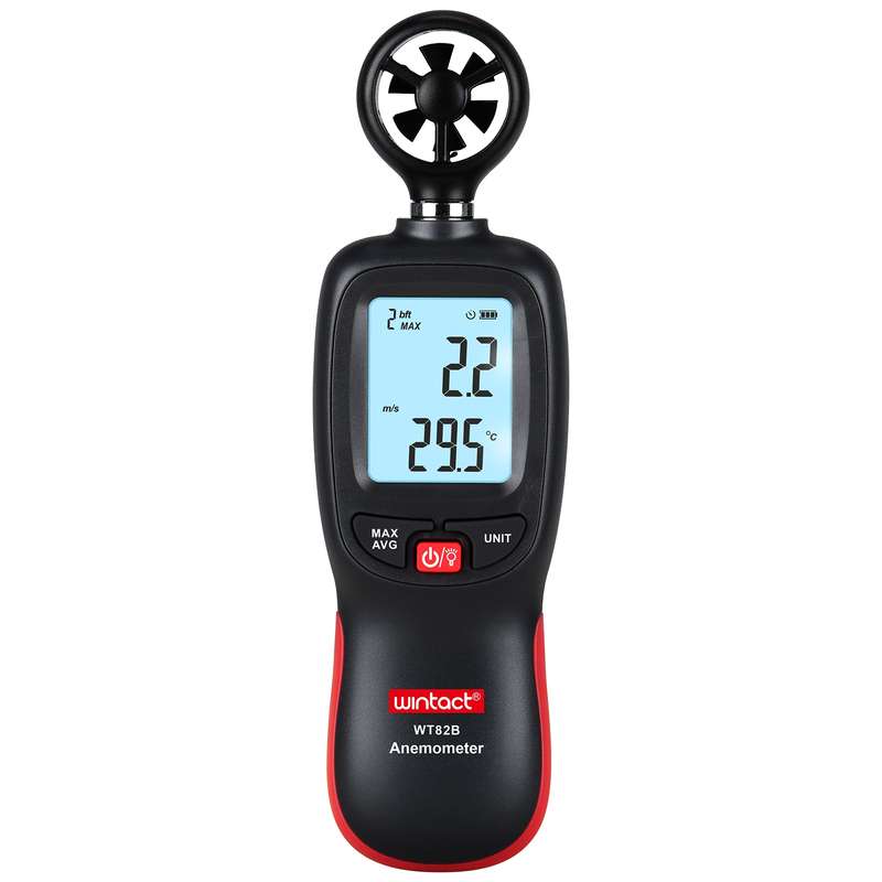 Wintact WT82B Bluetooth Wind Anemometer Data Logger Air Velocity Meter