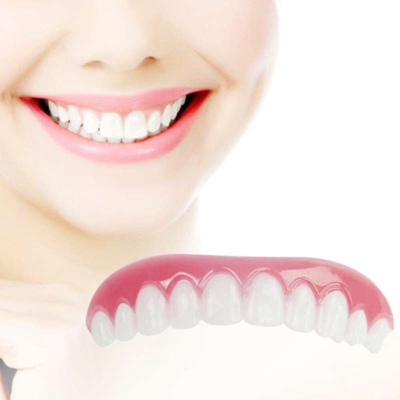 Silicone Whitening Simulation Braces Comfort Fit Flex Curved Teeth Dentures Beauty Tools, Length: 7c