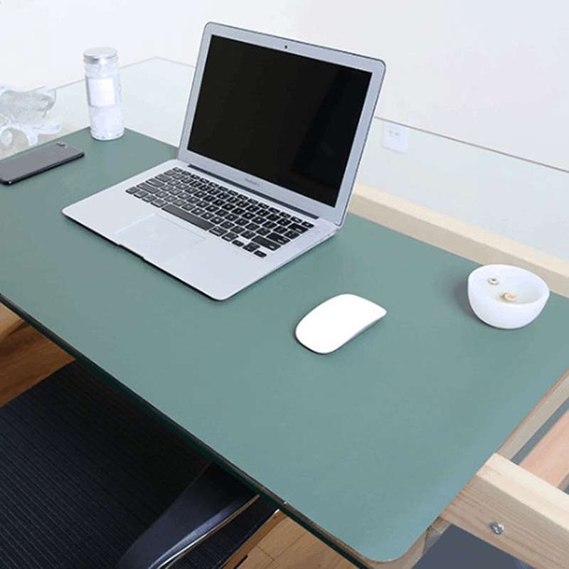 Multifunction Business Double Sided PU Leather Mouse Pad Keyboard Pad Table Mat Computer Desk Mat, S