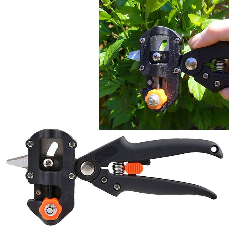 Professional Grafting Tool Set Pruning Scissors Seedling Grafting Machine Grafting Device with Three