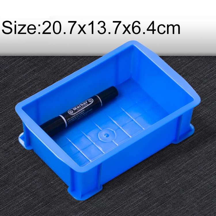 Thick Multi-function Material Box Brand New Flat Plastic Parts Box Tool Box, Size: 20.7cm x 13.7cm x