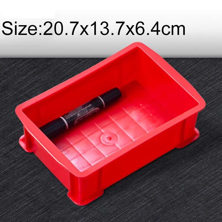 Thick Multi-function Material Box Brand New Flat Plastic Parts Box Tool Box, Size: 20.7cm x 13.7cm x