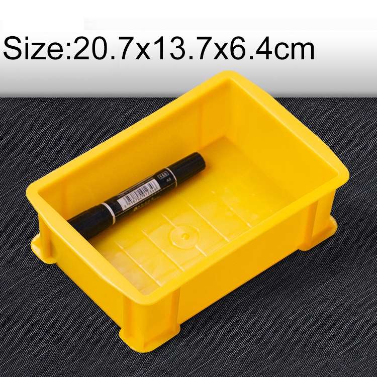 Thick Multi-function Material Box Brand New Flat Plastic Parts Box Tool Box, Size: 20.7cm x 13.7cm x