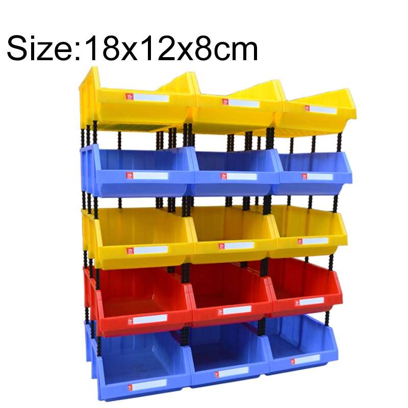Thickened Oblique Plastic Box Combined Parts Box Material Box, Random Color Delivery, Size: 18cm X 1