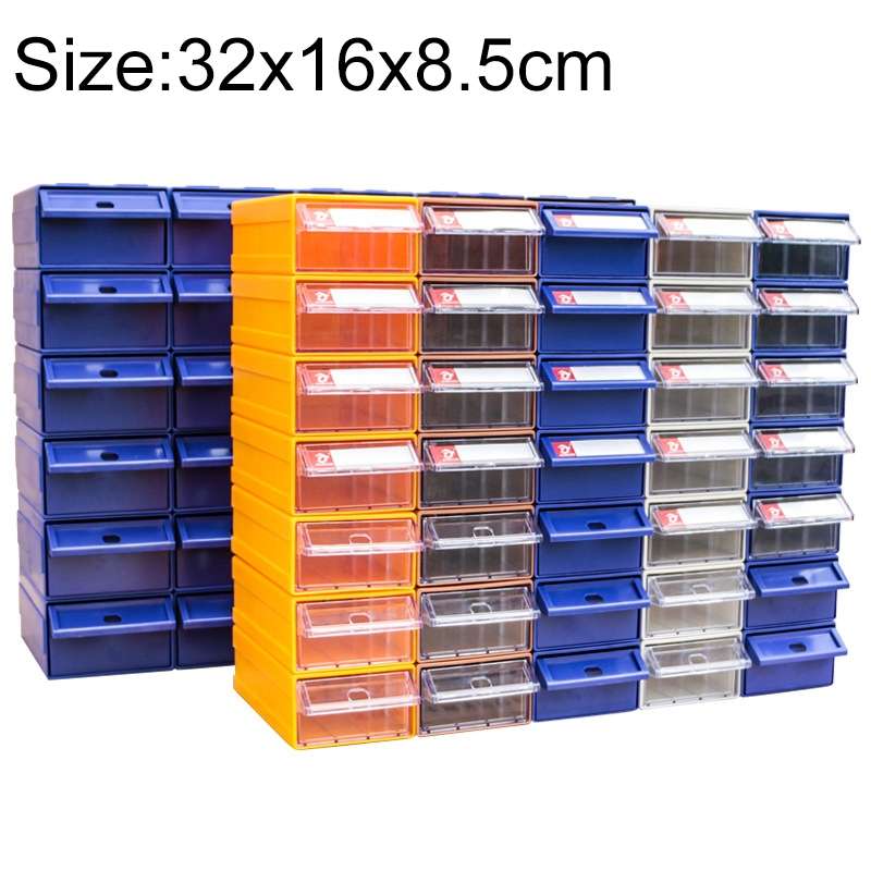 Thickened Combined Plastic Parts Cabinet Drawer Type Component Box Building Block Material Box Hardw