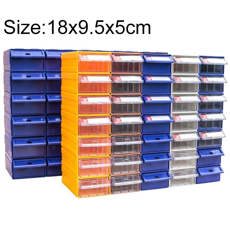 Thickened Combined Plastic Parts Cabinet Drawer Type Component Box Building Block Material Box Hardw
