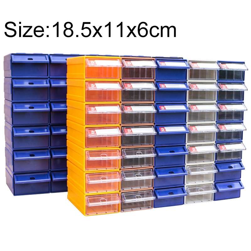 Thickened Combined Plastic Parts Cabinet Drawer Type Component Box Building Block Material Box Hardw