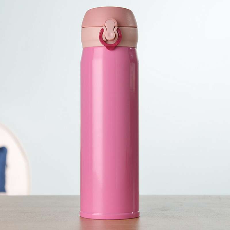 450ml Creative Portable Stainless Steel Vacuum Flask Vacuum Bottle (Red)