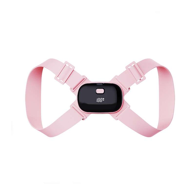 Smart Posture Corrector Adult Child Intelligent Posture Reminder Posture Trainer (Pink)